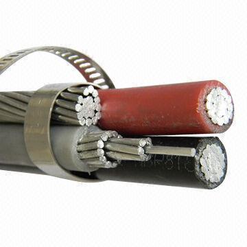 Low Voltage Aluminum Overhead Line Conductors Aluminum Core XLPE Insulation PVC Sheathed Overhead Power Cable
