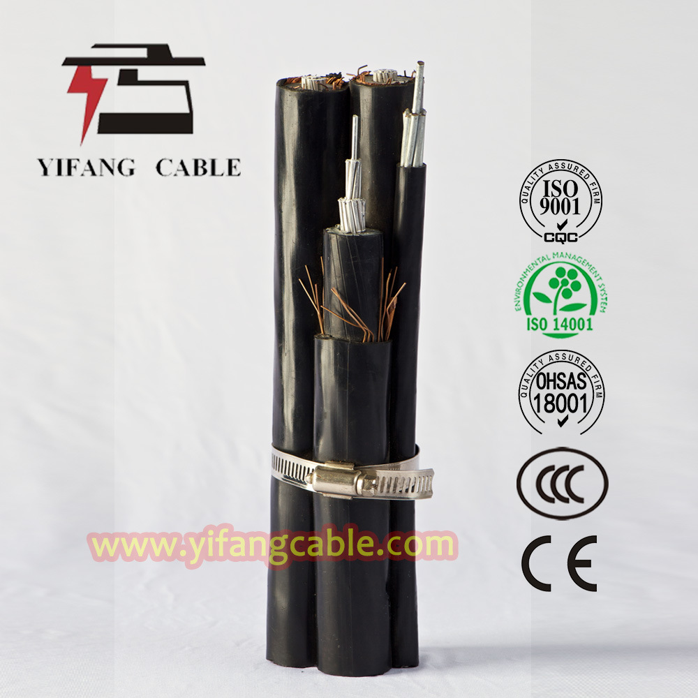 Китай 
                Накладные расходы изолированный триплексный антенны перекручен 4 Основные алюминиевые 95 мм2 ABC кабель XLPE изоляцией
              производитель и поставщик
