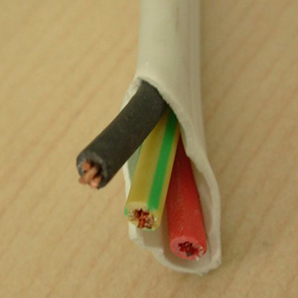 Chine 
                                 Isolation en PVC le fil de bâtiment le fil électrique à plat sur le fil 2X2.5+1.5 Twin                              fabrication et fournisseur