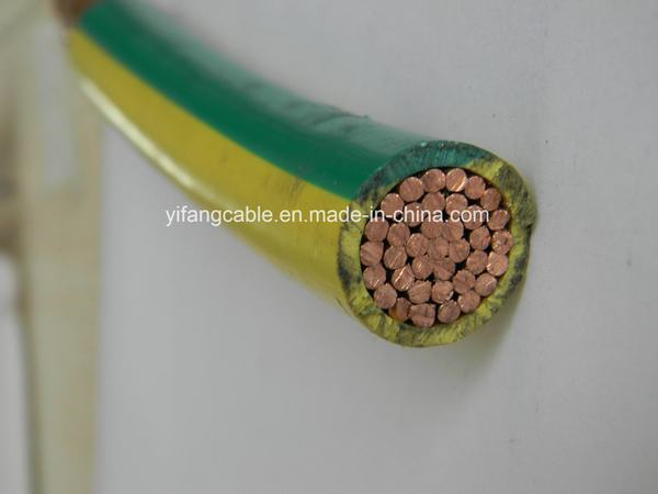 China 
                                 Cabo de massa Yellow-Green com isolamento de PVC 10mm2 16mm2 25mm2                              fabricação e fornecedor