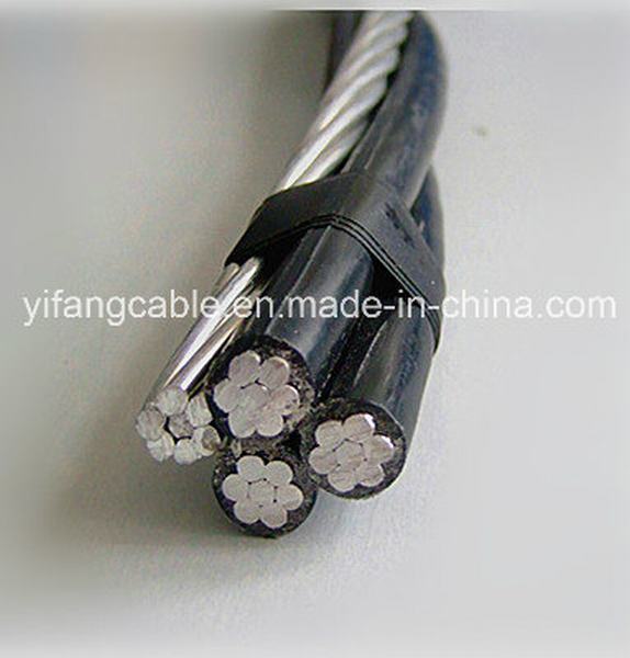 Китай 
                                 Службы Quadruplex алюминиевых проводников AAAC 6201 сплава Neutral-Messenger кабель                              производитель и поставщик