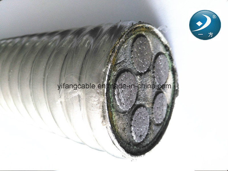 
                Thhn Core зеленый изолированный кабель соединения на массу провода из алюминия XLPE короткого замыкания из алюминиевого сплава с блокировкой доспехи кабель
            