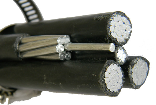 China 
                        XLPE Insulated Duplex Triplex Quadruplex 1*2AWG+1*2AWG Service Drop Cable
                      manufacture and supplier