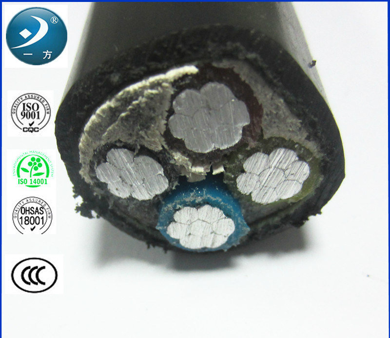 
                XLPE isoliertes PVC ummantelt 11kV 25 mm2 4c Aluminium-Netzkabel
            