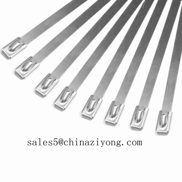 China 
                        Ball-Lock Stainless Steel Cable Ties 7.9mm Wide
                      manufacture and supplier
