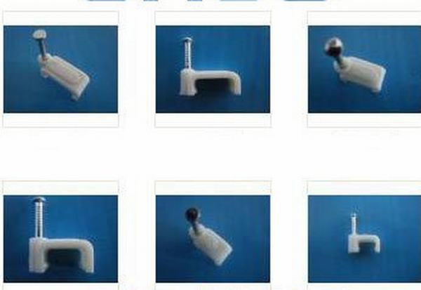 China 
                        Locking Circle Square Screw Cable Nail Clip
                      manufacture and supplier