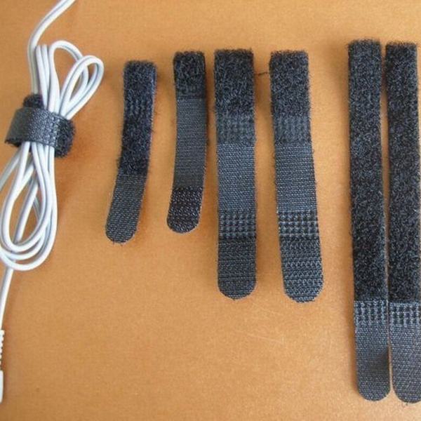 
                                 Effectué en CE de la Chine Certificate Black Hook et Loop Cable Tie pour Straps                            