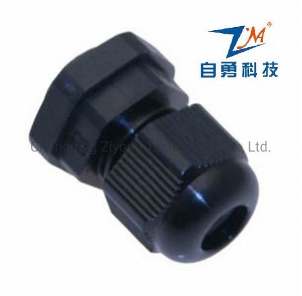 Китай 
                                 Пластиковый кабельный сальник с помощью PG7 черного цвета                              производитель и поставщик