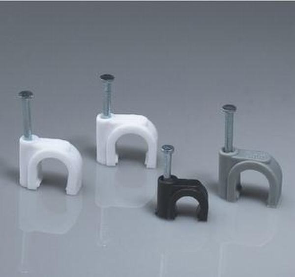 China 
                        Round Circle Steel Nail Wire Cable Clip in Black and White Color
                      manufacture and supplier