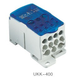 
                Bloque de distribución de la terminal de alimentación del panel modular Unipolar Ukk Tornillo de la caja de conexión
            