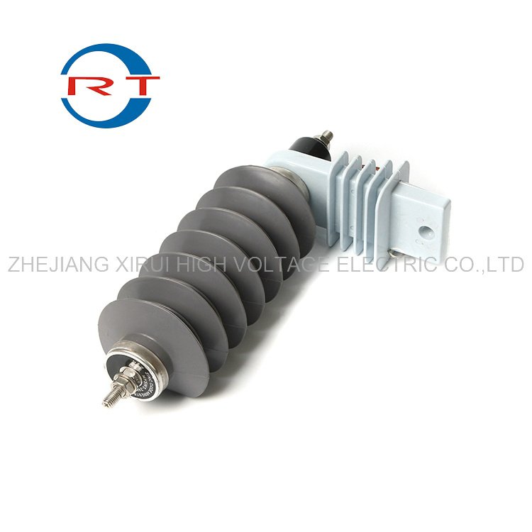 China 
                24kV 10kA silicona caucho metal óxido Lightning protector de transitorios con Soporte
              fabricante y proveedor