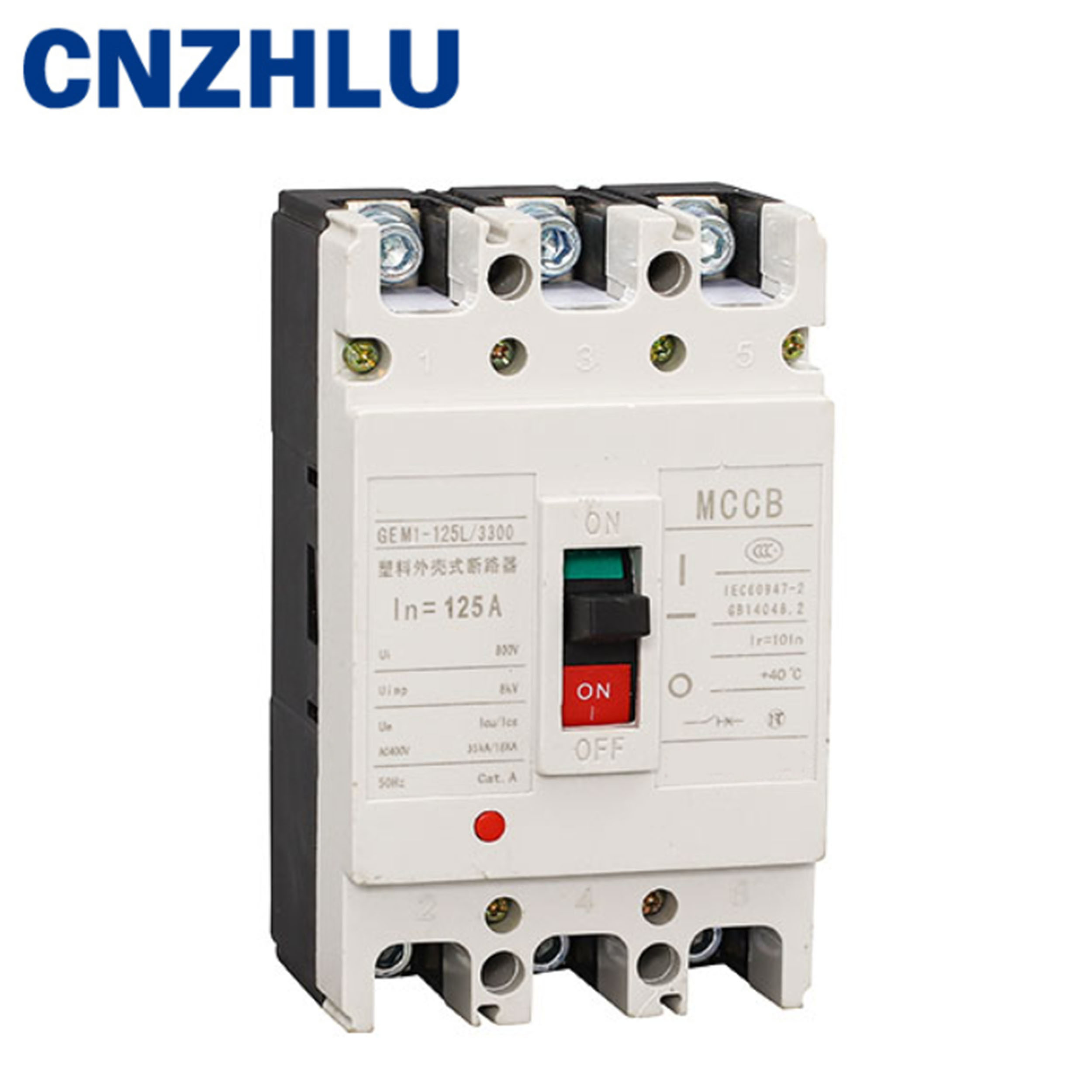 400 AMP 3 Pole Automatic Circuit Breaker with Overload, Short Circuit, Overvoltage Protection MCCB