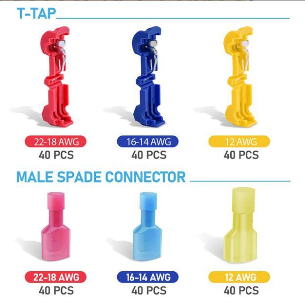 China 
                High Quality T Tap Quick Splice Scotch Lock Battery Wire Terminal Clip T Tap Connectors
              manufacture and supplier