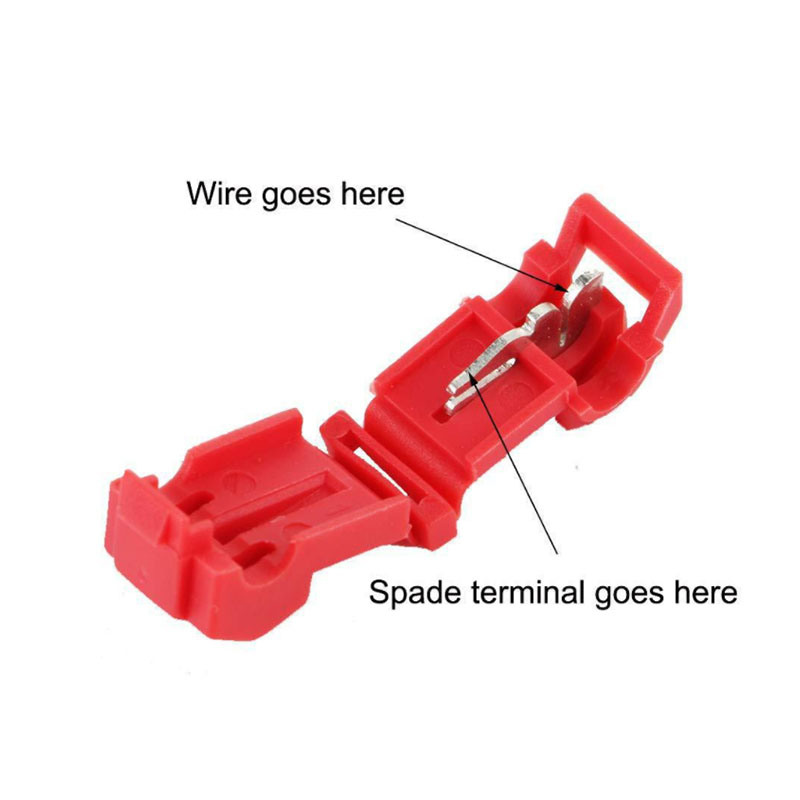 Insulated Scotch Lock Quick Splice connector Terminals Red Blue Yellow 22-10 AWG Female Male T-Tap Wire Clip Connectors