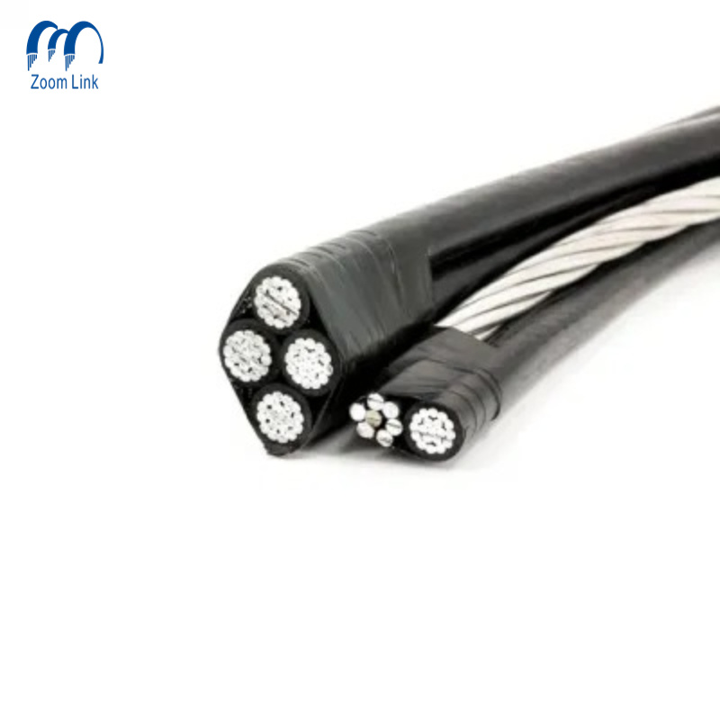 0.6/1kv 11kv 30kv 33kv PE Insulated Aluminum Conductor ABC Service Drop Cable