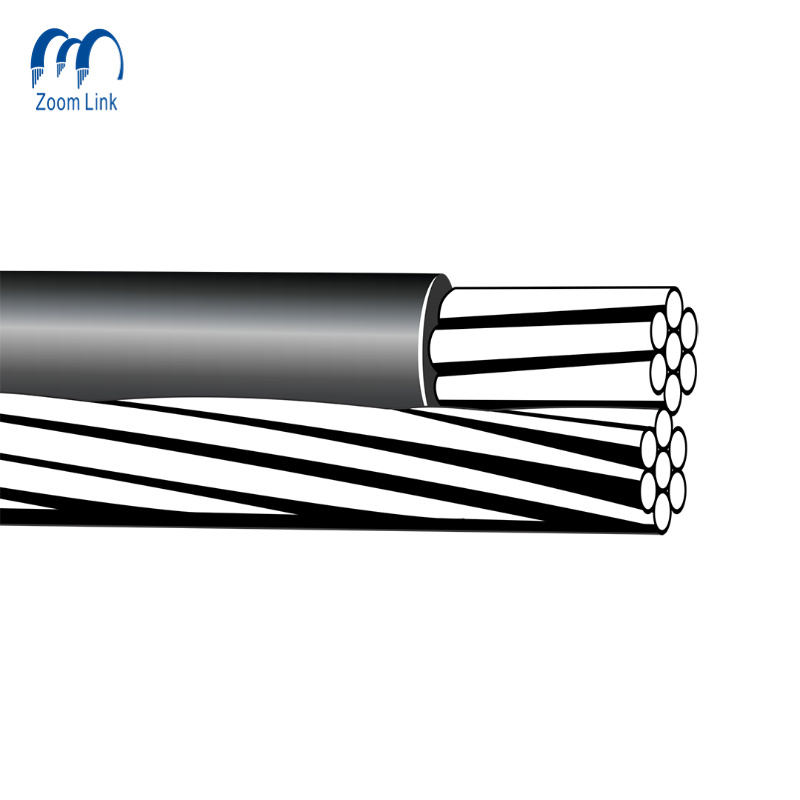 
                Les frais généraux de l′aluminium 0.6/1kv conducteurs câble de descente de service Les câbles électriques isolés en polyéthylène réticulé
            