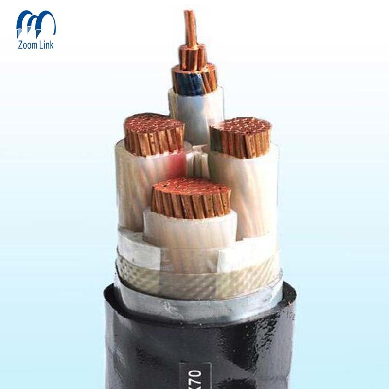
                Электрические кабели 1000 в, изолированные из XLPE или ПВХ, армированные медными армированными армированными армированными проводами Цена Yjv22 кабель Yjv 3X4
            