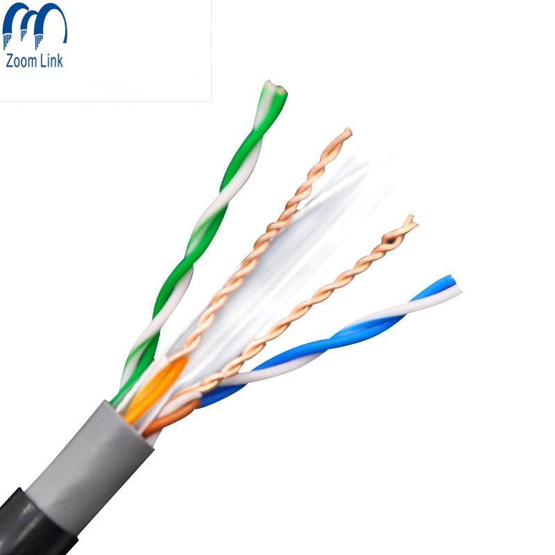 4pair 23AWG Indoor Outdoor Copper or CCA 1000FT 305m Network Cat 6 Cable