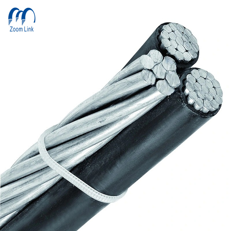 China 
                600V 2*6 AWG+1*6 AWG aislado XLPE caída de servicio de cable de aluminio ABC
              fabricante y proveedor