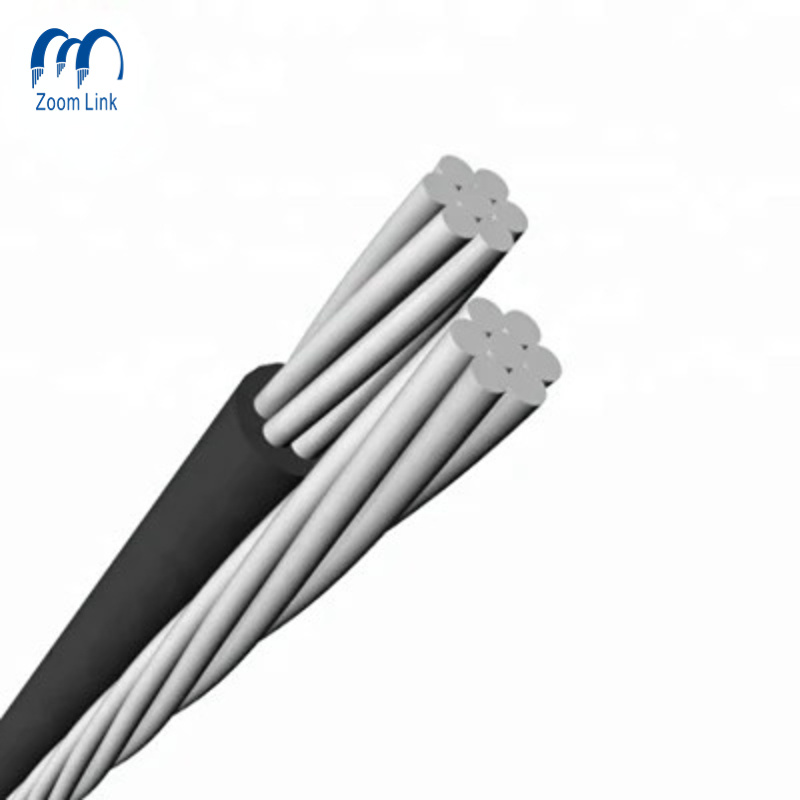 Китай 
                Алюминиевый сервисный кабель 600 в, дуплекс, 8 AWG ACSR
              производитель и поставщик