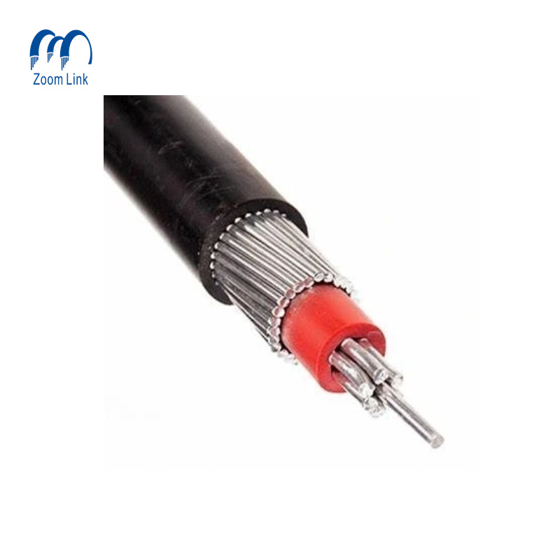 600V Copper/Aluminum Conductor XLPE Insulated PVC Sheath Concentric Cable