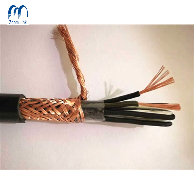 
                600V aislamiento PVC de cobre cable de control flexible de 6 núcleos con Pantalla de cobre
            