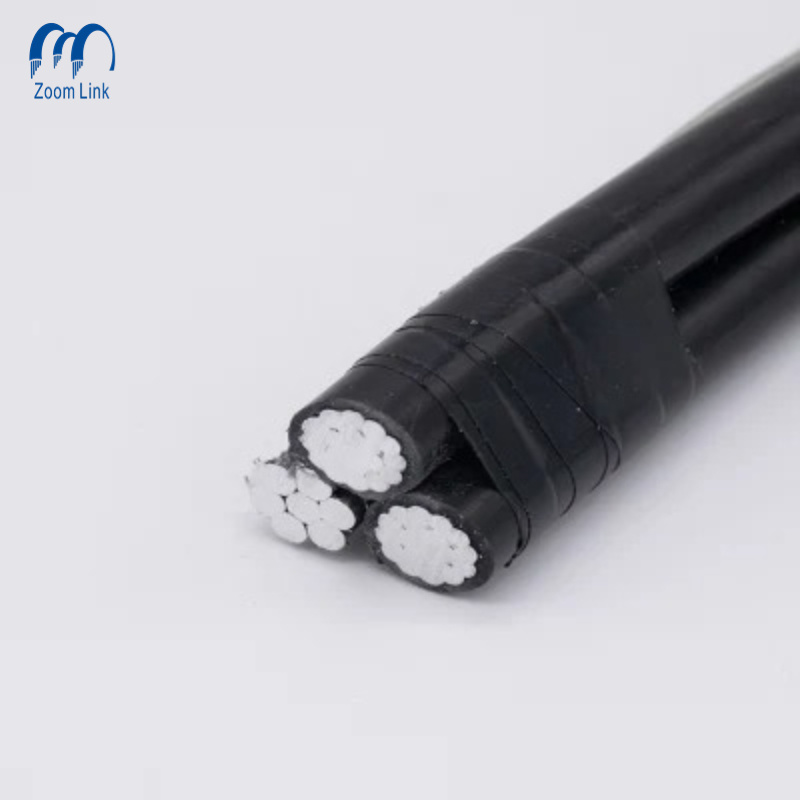 ACSR Conductor Current Carrying Capacity Triplex Service Drop Cable 2*6AWG 2*4AWG 2*2AWG