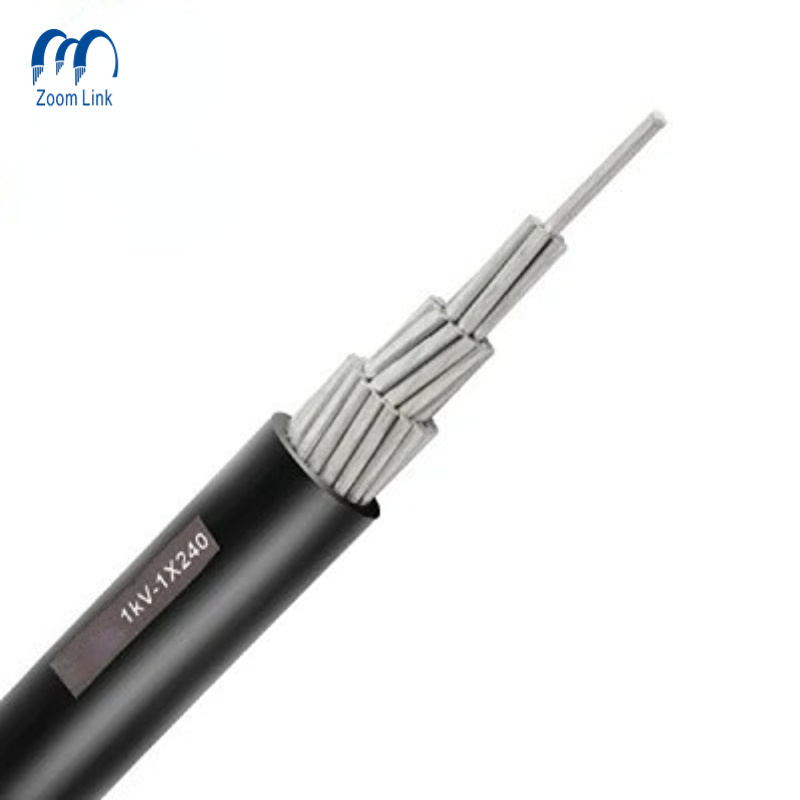 Aluminum Conductor 12kv 25kv 95mm2 120mm2 150mm2 Space Cable