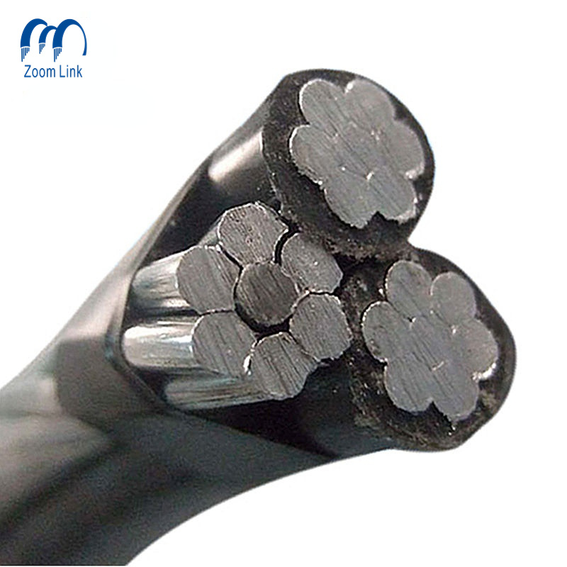 China 
                Aluminum Conductor HDPE Insulated Overhead Aerial Bundle Cable Triple Service Drop Cable
              manufacture and supplier