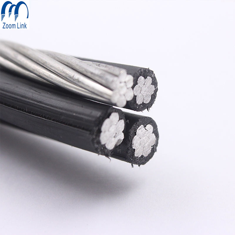 Aluminum Conductor PE/XLPE/PVC Insulation Electric Overhead Service Drop Cable
