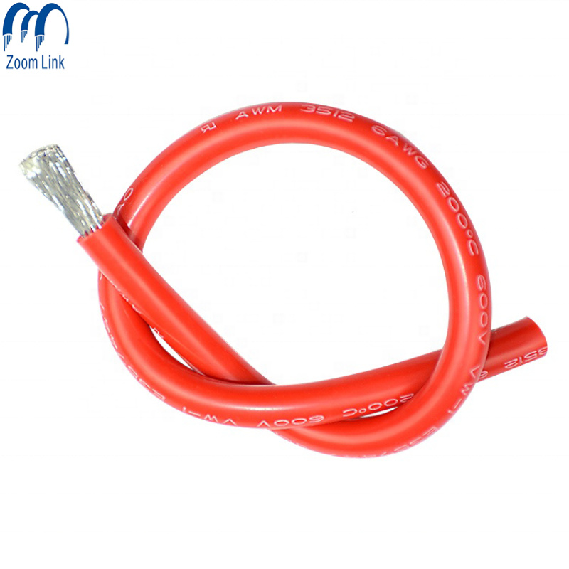 China Factory Manufacture 4 AWG Silicone Rubber Insulated Copper Welding Power Cable