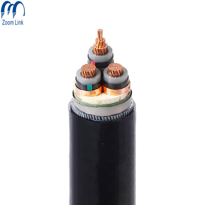 Chinese Manufacturers High Voltage Electric Cables Yjv 3 Core XLPE Power Cable