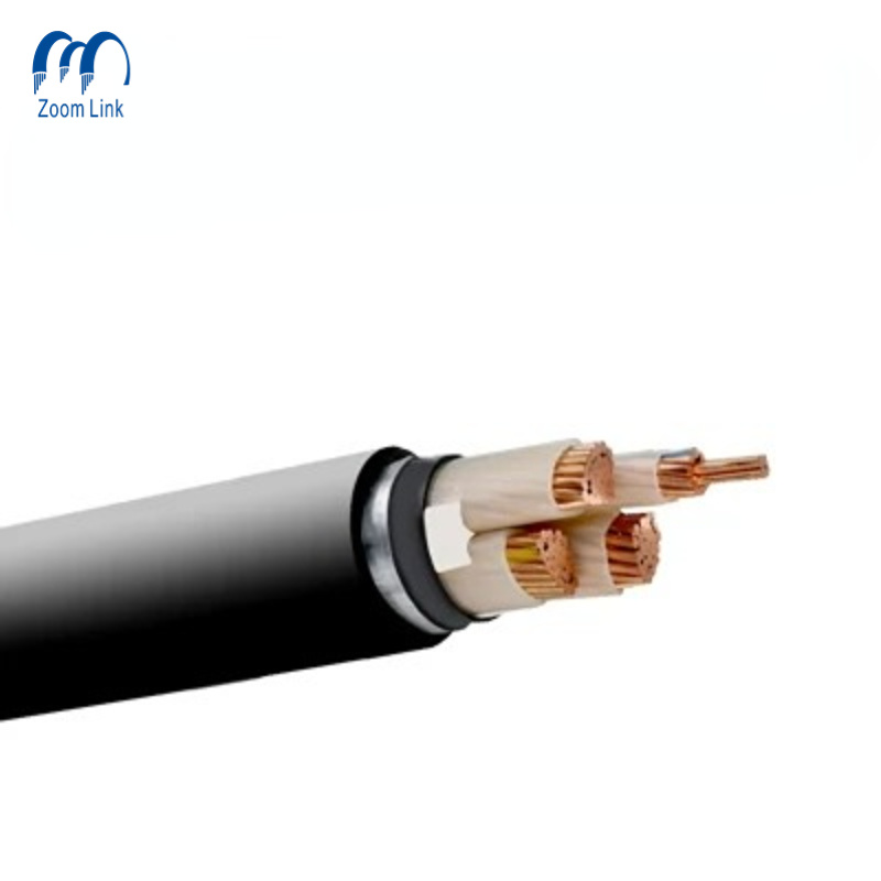 
                La potencia de cobre con aislamiento XLPE/PVC de 4 núcleos de 25mm 70mm 16mm cable de alimentación eléctrica de Swa
            