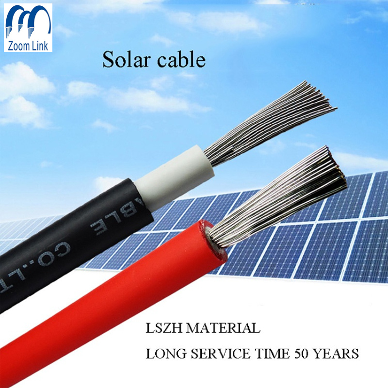 
                Radiación DC Cross-Linking cable solar PV 2,5mm, 4mm, 6mm
            