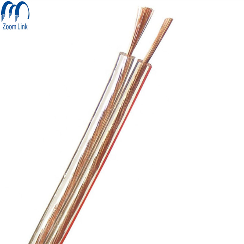 Factory Price High Quality Transparent Speaker Cable
