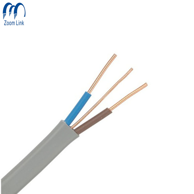 China 
                Flat Twin+Earth Pure Copper 2.5mm 1.5mm 1.0mm 2c 3c Electric Wire Cable
              manufacture and supplier