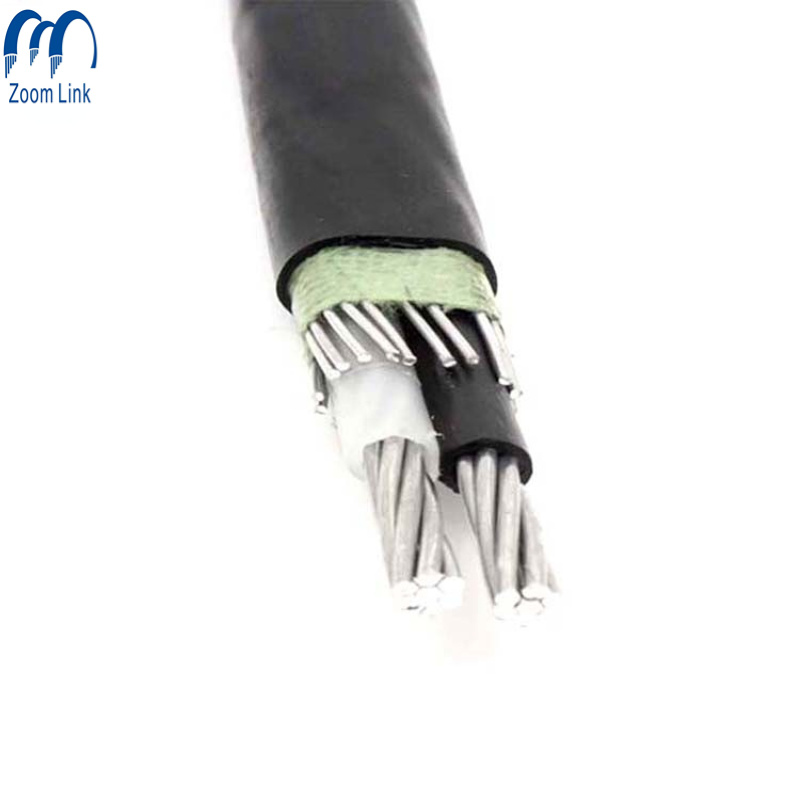 Good Quality AA 8000 Aluminum Conductor XLPE Insulated 2X8 AWG 3X6AWG Concentric Cable