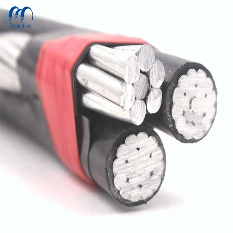 
                Buena calidad Twisted Aluminum Twist Service cable eléctrico de caída 1/0AWG 2/0AWG 4/0AWG
            