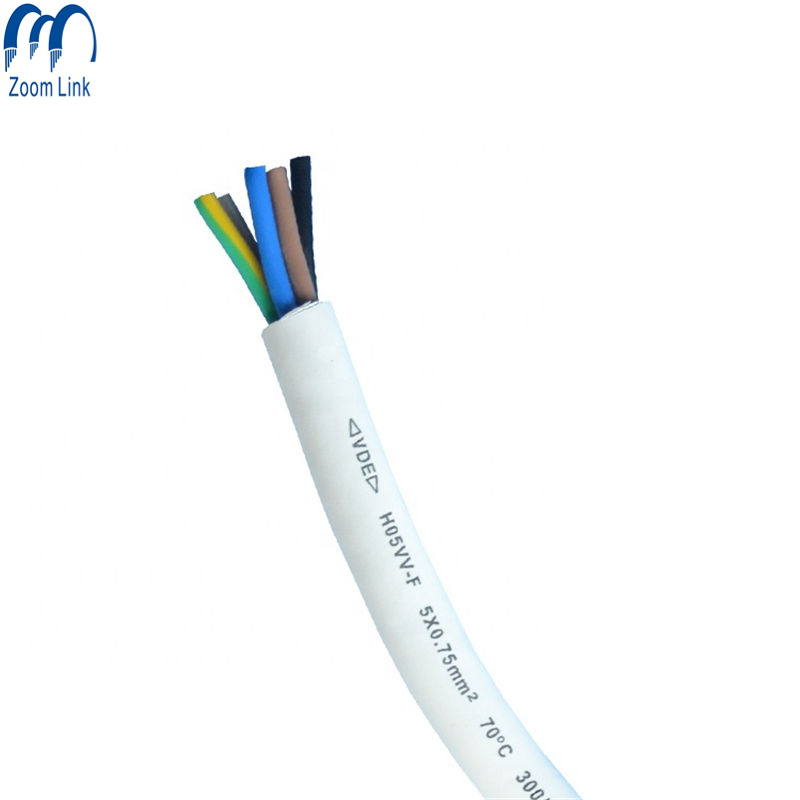 H05VV-F PVC Insulated Flexible Cable for Outdoor Multiple Core Control Wire