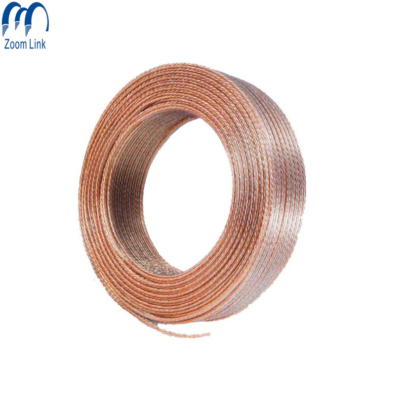 China 
                High Quality Strands Transparent Speaker Cable 2 Cores
              manufacture and supplier