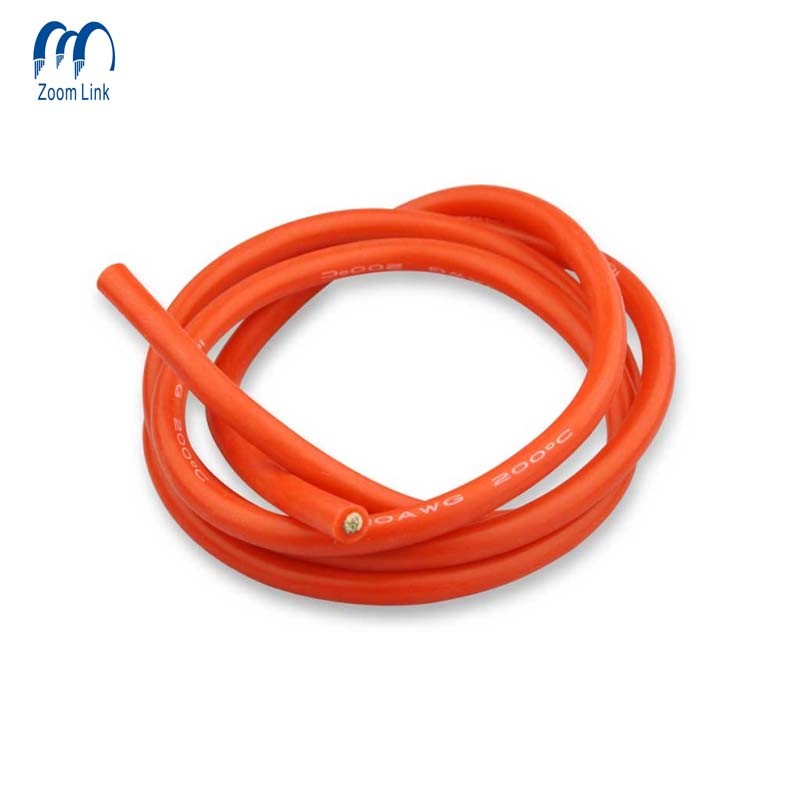 High Temperature Resistance Red and Black 2 Core Parallel Wire 16AWG 18AWG 20AWG 22AWG 24AWG 26AWG 28AWG Silicone Power Wire