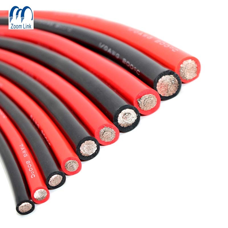 China 
                High Temperature Soft 4 8 10 12 14 16 18 20 22 24 AWG Flexible Silicone Electric Wire Cable
              manufacture and supplier