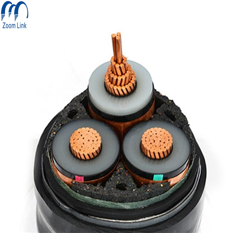 High Voltage Electric Cables 11kv 15kv 3 Core 95mm2 120mm2 Power Cable