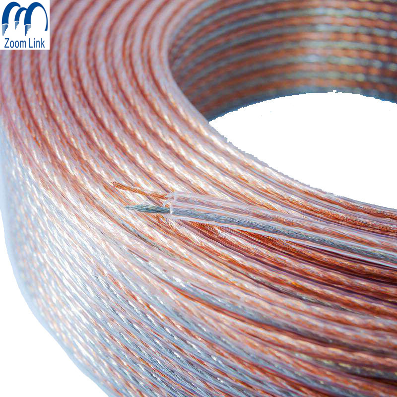 China 
                Hot Selling Transparent Speaker Cable for Home 10AWG 12AWG
              manufacture and supplier