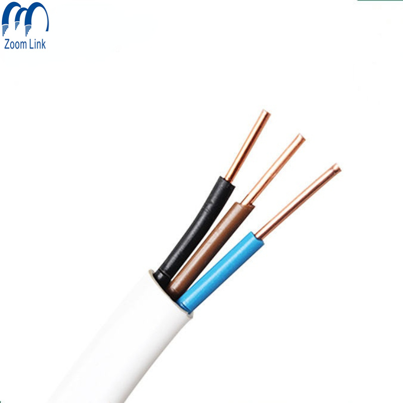 House Wiring Flat Twin +Earth Pure Copper 2.5mm Electric Wire Cable Flat PVC Insulation