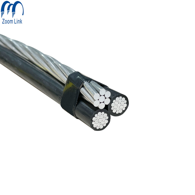 Chine 
                Câble ABC de point de raccordement de service duplex/triplex basse tension 2*16+25mm2 câble caaI
              fabrication et fournisseur