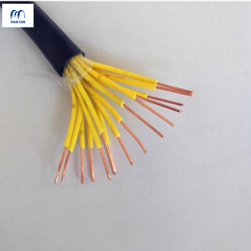 Multi Core Cable 450/750V Screen PVC Control Cable 1.5 mm, 2.5mm, 4mm Halogen Free Cables 15 Cores Industrial Control Cable