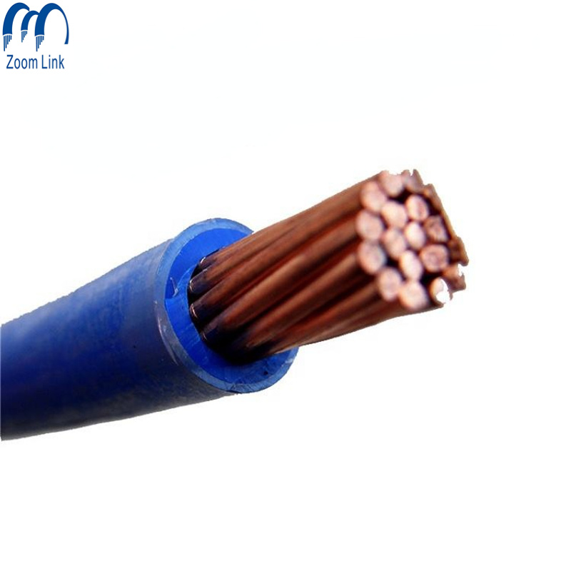 Китай 
                Медный провод с покрытием из ПВХ THW/tw AWG 14 12 10 8 6 сплошной/многожильный электрический кабель
              производитель и поставщик