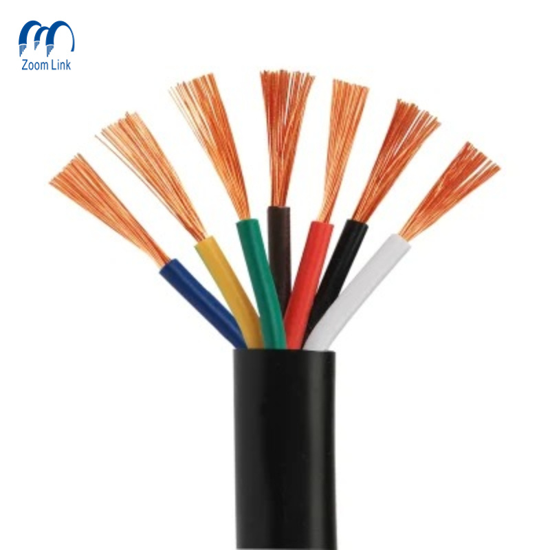 Rvv Copper Conductor PVC Insulated Sheathed 5 6 Core Cable House Electrical Wiring