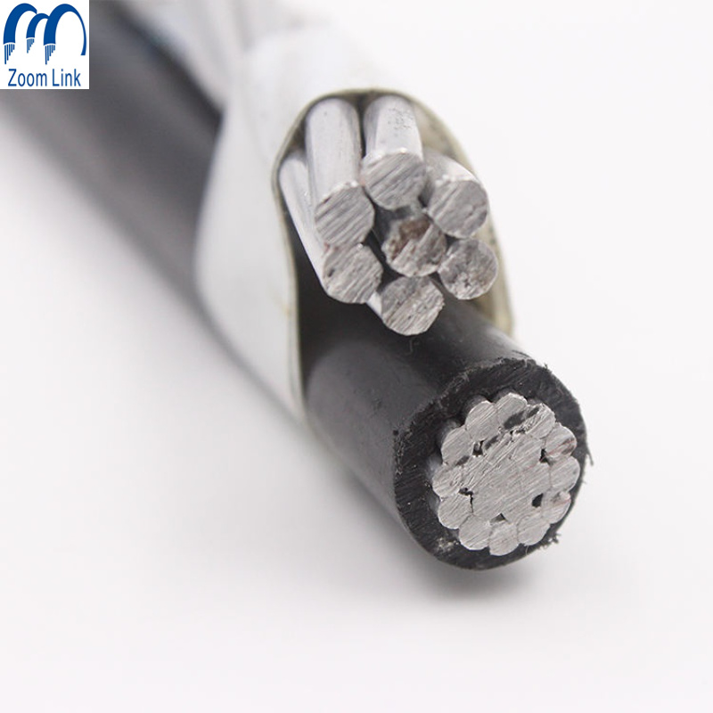 China 
                Caída del servicio de 600V Cable Cable de aluminio de doble cara 6 AWG 2X2AWG, 2X1/0AWG
              fabricante y proveedor